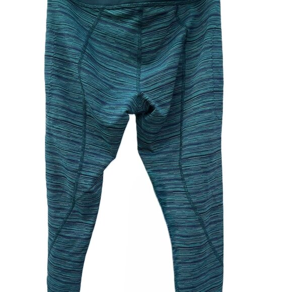 Lululemon Inspire 25" Legging Size 4 Cyber Jungle Hero Blue/Deep Green - Picture 3 of 11
